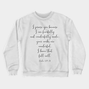 Psalm 139 Crewneck Sweatshirt